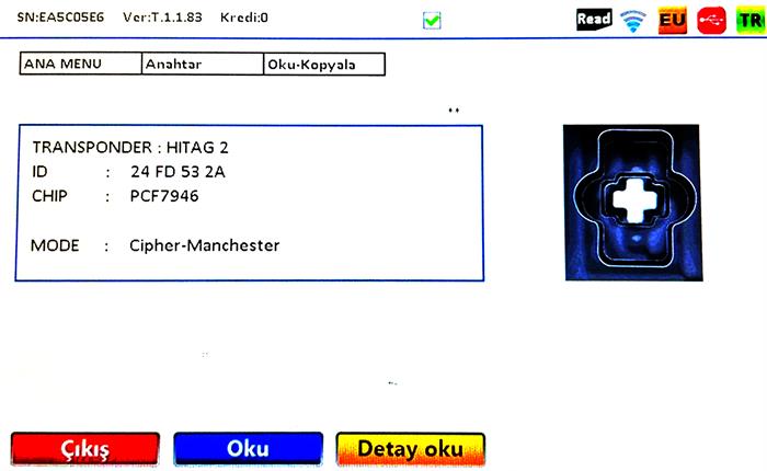 PCF7946 transponder board with antenna
