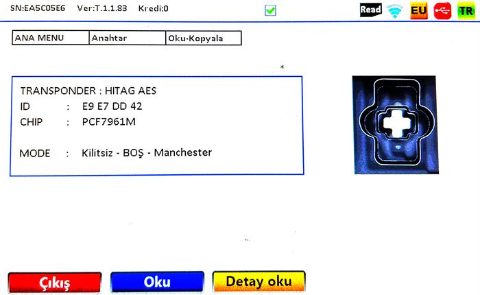 RENAULT SYMBOL PCF7961 OBD PCB TRANSPONDER