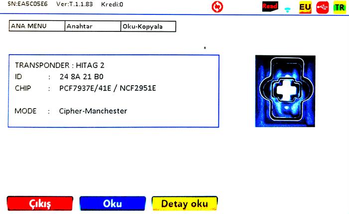 IEA CHEVROLET 3 BUTON HITAG2 TYPE B 315MHZ