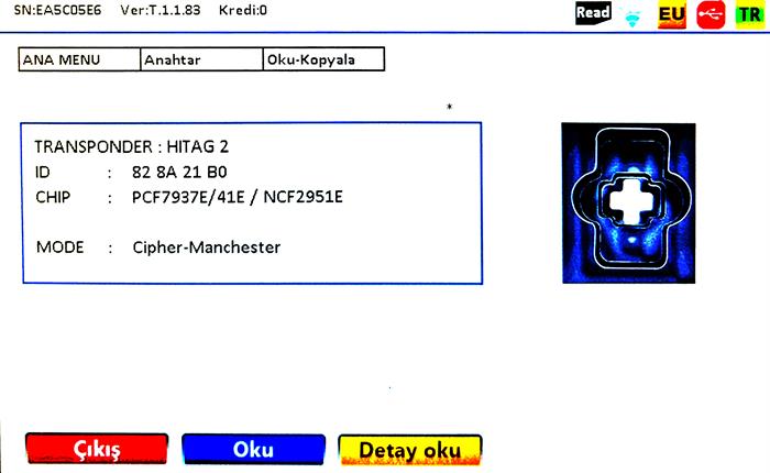 IEA CHEVROLET 4+1 BUTON HITAG2 TYPE B 315MHZ