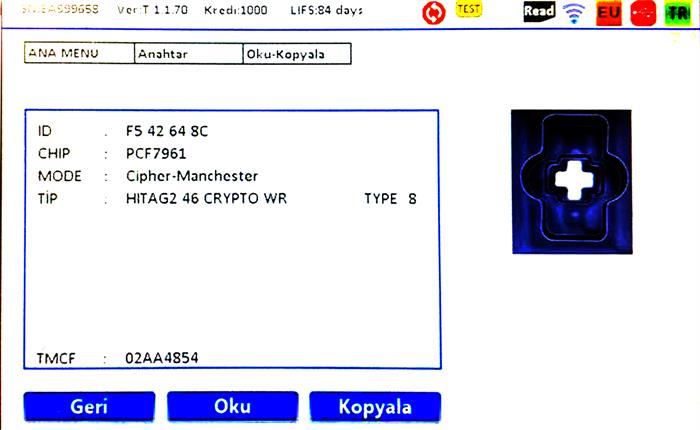 IEA CHRYSLER  433MHZ