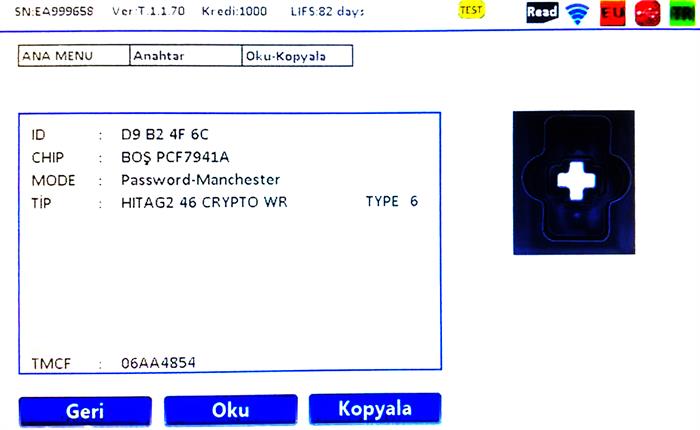 IEA PEU-CIT  ID46  433MHZ  KİLİTLENEBİLİRE  (ASK-FSK)