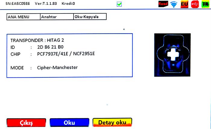 İEA GMC 3 BUTON PCF7937E/41E/NFC2951E HITAG2 ID46 315 MHZ ANAHTAR KEYLESS GO SMART KUMANDA