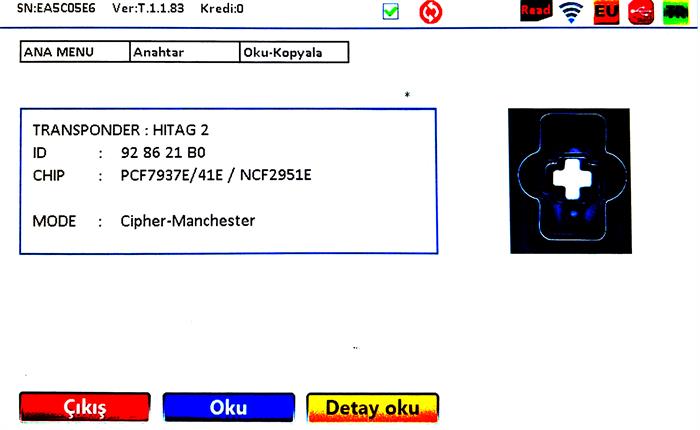 IEA GMC 5 BUTON HITAG2 315MHZ SMART