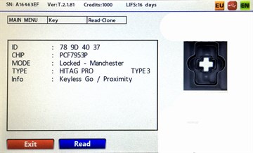 IEA RANGE ROVER HITAG PRO 433MHZ SMART