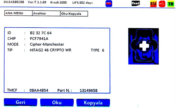 IEA MADE 2 BUTON 433 MHZ ASTRA-H PCF7941  BOARD