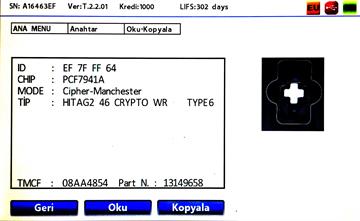 IEA MADE 2 BUTON 433 MHZ ASTRA-H PCF7941  BOARD