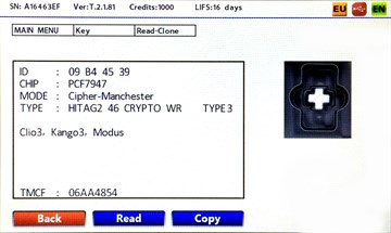 AFTERMARKET  CLIO II.KANGOO II 433MHZ