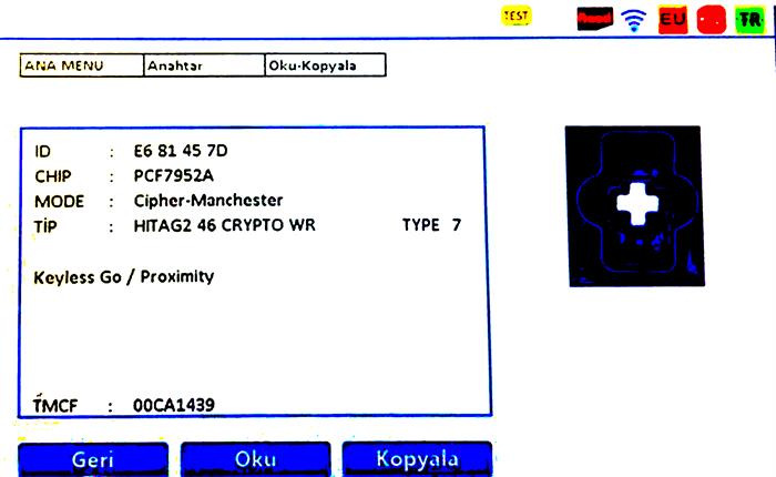 İEA ÜRETİM FLUENCE MEGAN III ANAHTAR KEYLESS GO SMART BOARD PCF79552A (  )
