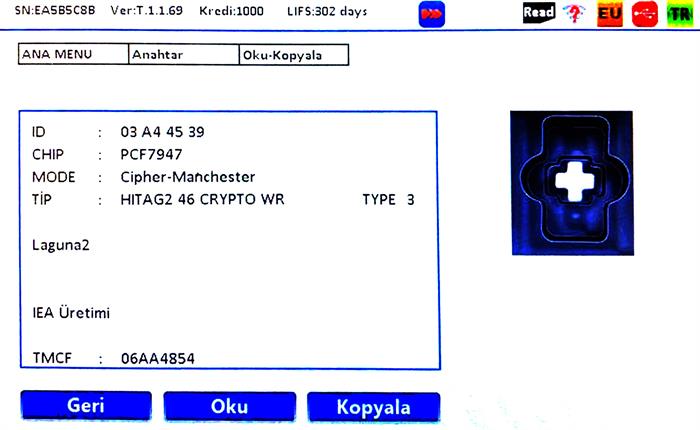 IEA LAGUNA II SMART KUMANDA 433/434MHZ (SADECE PCB BOARD)