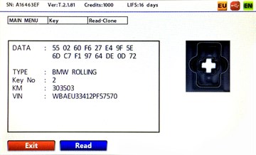 ORJ. BMW BOARD ROOLING 315MHZ  ID33