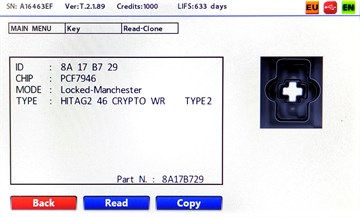 ORJ. CHRYSLER ID46  433MHZ