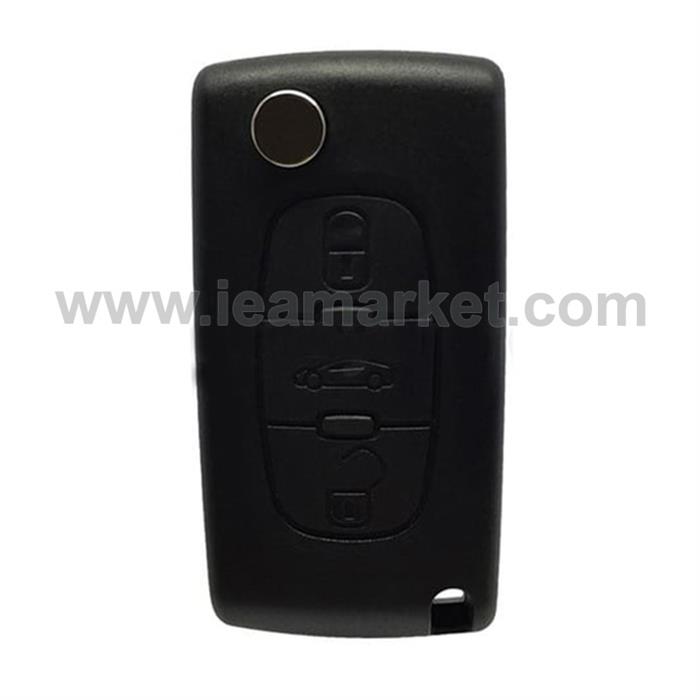 ORJ. PEUGEOT 407 JUMPY CITROEN C4 FIAT SCUDO BOB 3 BUTON HITAG2 ID46 PCF7941 434 MHZ SUSTALI KUMANDA