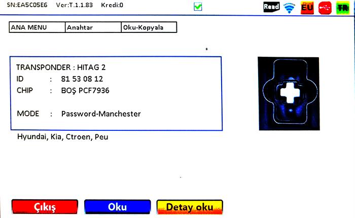 ORJ. HYUNDAI İ20-SONATA ID46 433MHZ