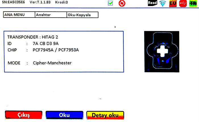 ORJ. HYUNDAI I20 ID46 433MHZ