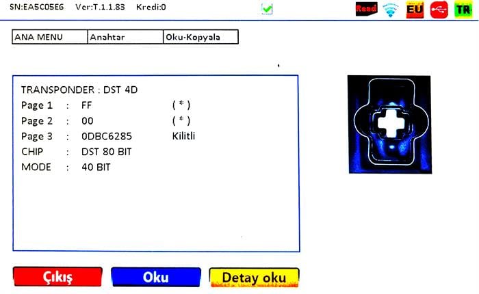 ORJ. KIA CEED 2012 SONRASI 3 BUTON 434 MHZ 40-60 80BIT SUSTALI KUMANDA