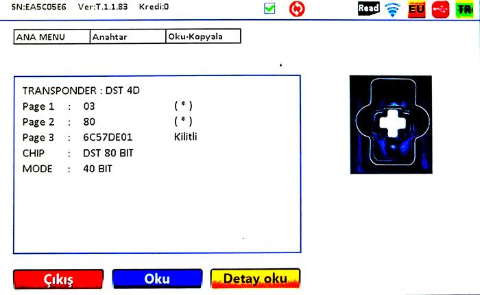 ORJ. MAZDA KUMANDA  2 BUTON 4D63 DST 80BIT 433MHZ