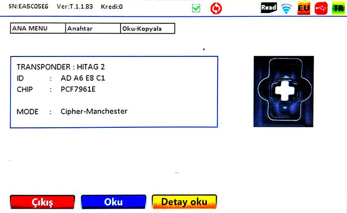 ORJ. OPEL ASTRA-K ID46 PCF7961E 433MHZ