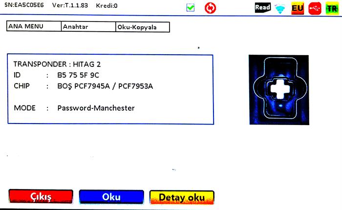 ORJ. PEUGEOT 308/508 HITAG2 ID46 PCF7945A/PCF7953A 434MHZ SMART KUMANDA