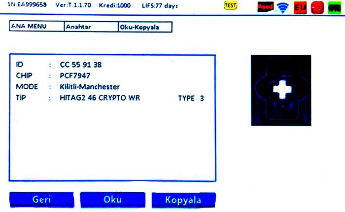 2 BUTON BOARD 433MHZ PCF7946