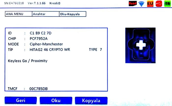  MEGANE III  HITAG2 ID46 433MHZ