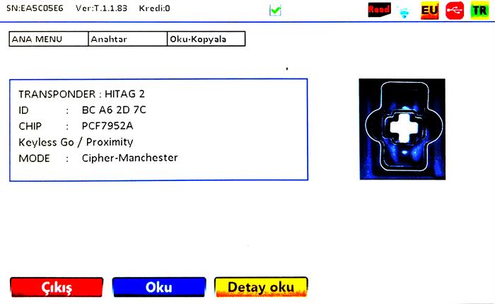 HITAG2 ID46 ANAHTARSIZ 433MHZ