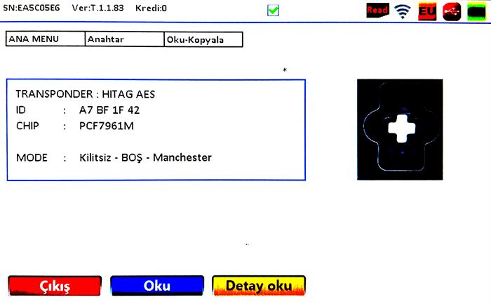  SYMBOL İÇİN HITAG AES 433MHZ