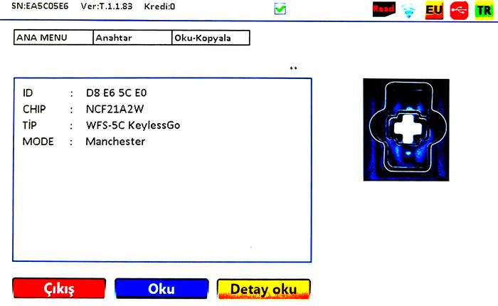 ORJ. SKODA 3 BT NFC2161W 434 MHZ SMART REMOTE  WFS-5C