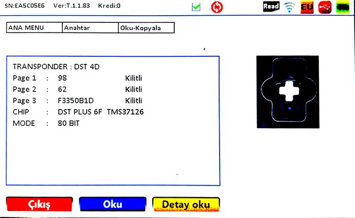 ORJ. TOYOTA ANAHTARSIZ DST PLUS 6F 315MHZ