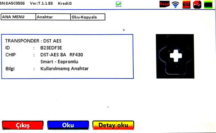 ORJ. TOYOTA HILUX 2 BUTON DST-AES 433 MHZ