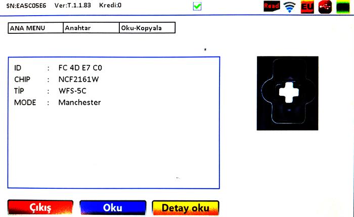 ORJ. VW POLO 3 BT NFC2161W WFS-5C 434 MHZ FLICK REMOTE