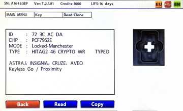 ORJ. SAAB ANAHTARSIZ HITAG2 ID46 433MHZ