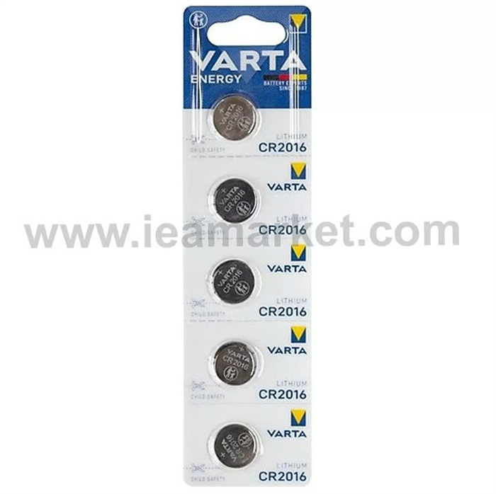 VARTA LİTYUM PİL CR 2016  (5Lİ PAKET)