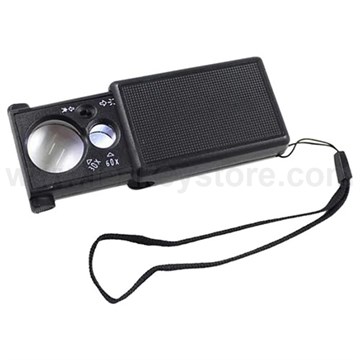 SLAYT TİPİ IŞIKLI BÜYÜTEÇ (SİYAH RENK)