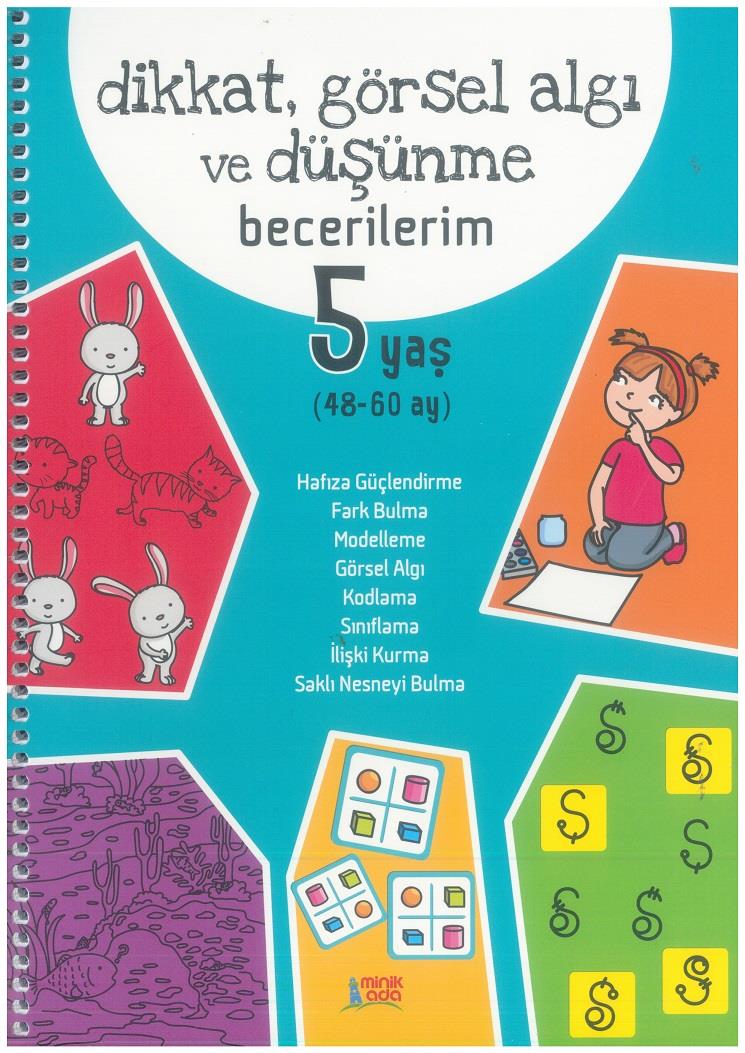 Minik Ada Dikkat,Görsel Algı ve Düşünme Bec. 5 Yaş