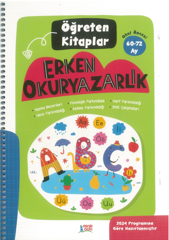Minik Ada Öğreten Kitaplar - Erken Okuryazarlık 60-72 ay