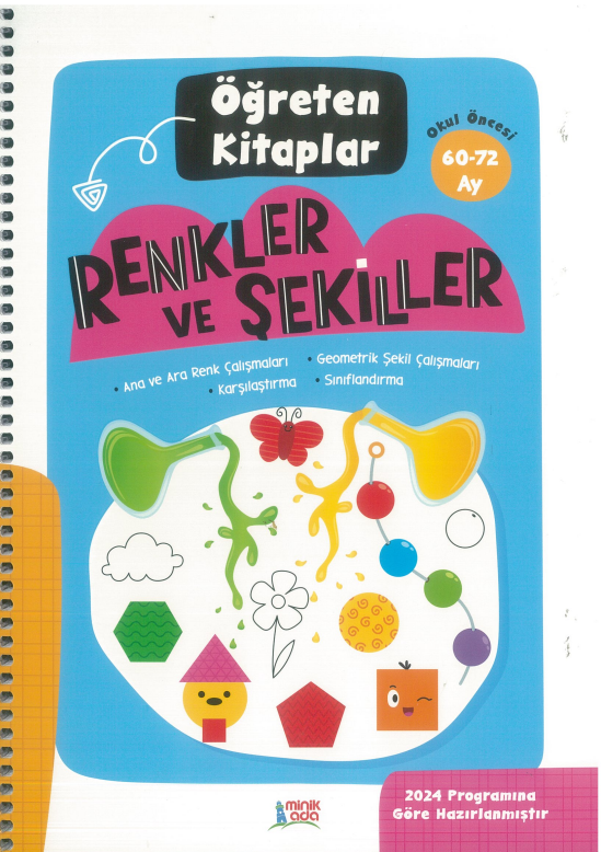 Öğreten Kitaplar - Renkler ve Şekiller 60-72 ay