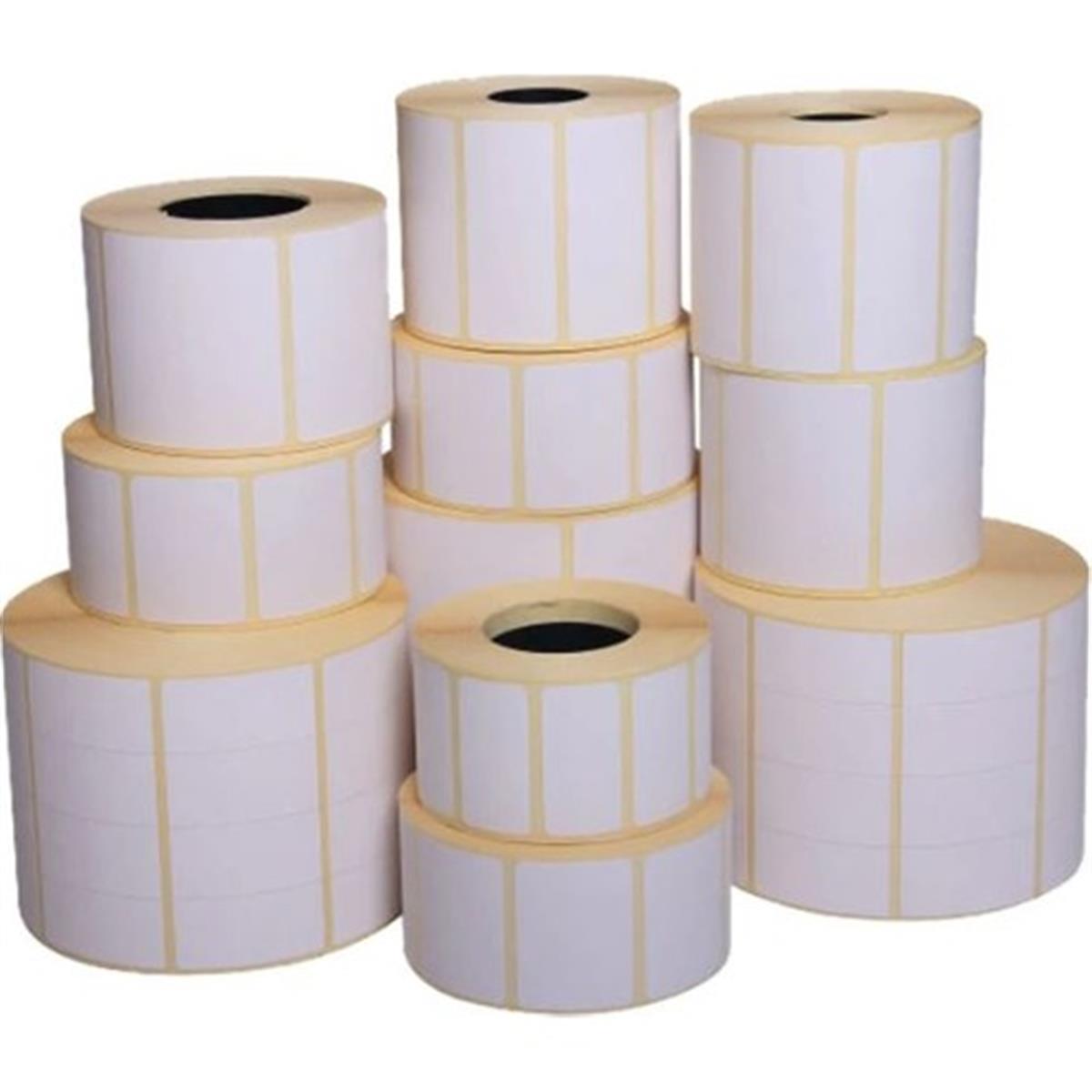 A1 Termal Etiket 30 x 60 mm  10,000 Adet Termal Barkod Etiketi 1.000 Sarımlı 10 Rulo