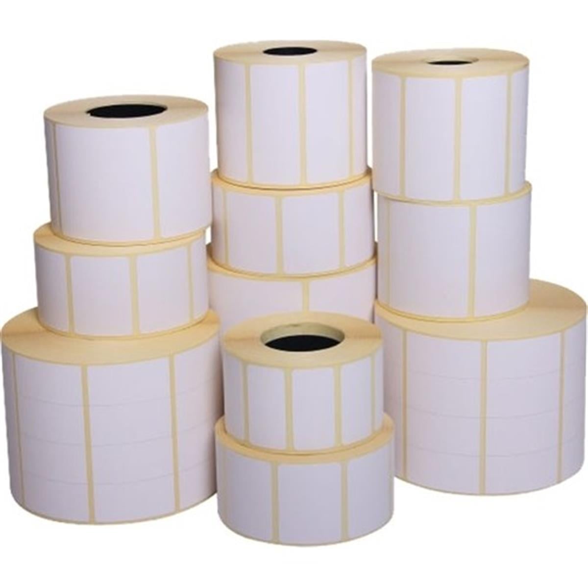 A1 Termal Etiket 40 x 80 mm 100,000 Adet Termal Barkod Etiketi 1.000 Sarımlı 100 Rulo  çift