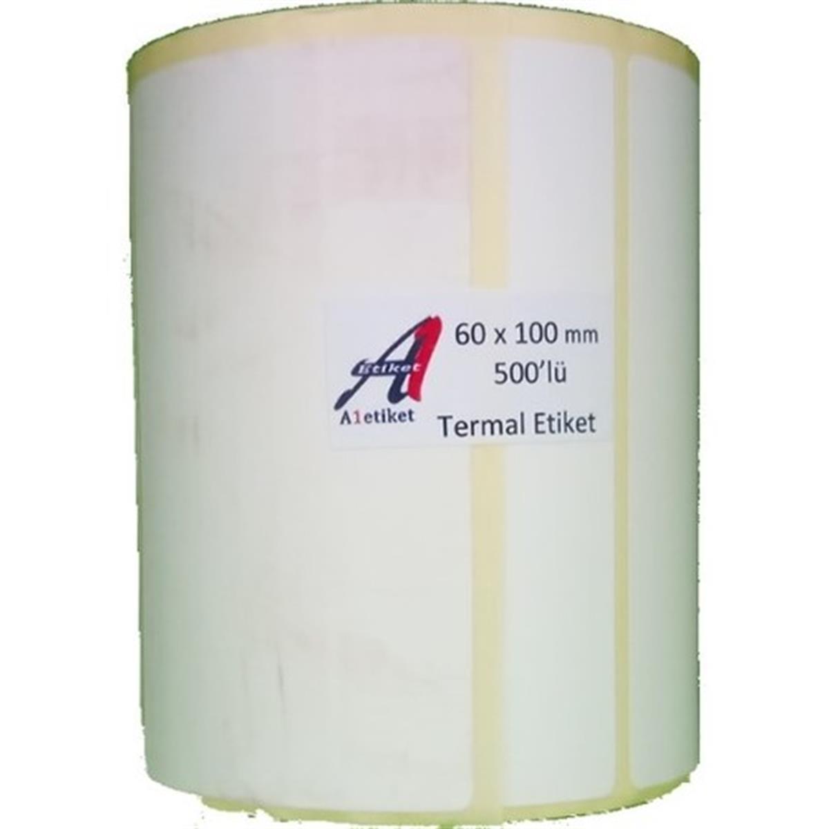 PİA Etiket 60 mm x 100 mm 500 Adet Termal Barkod Etiketi 500 Sarımlı