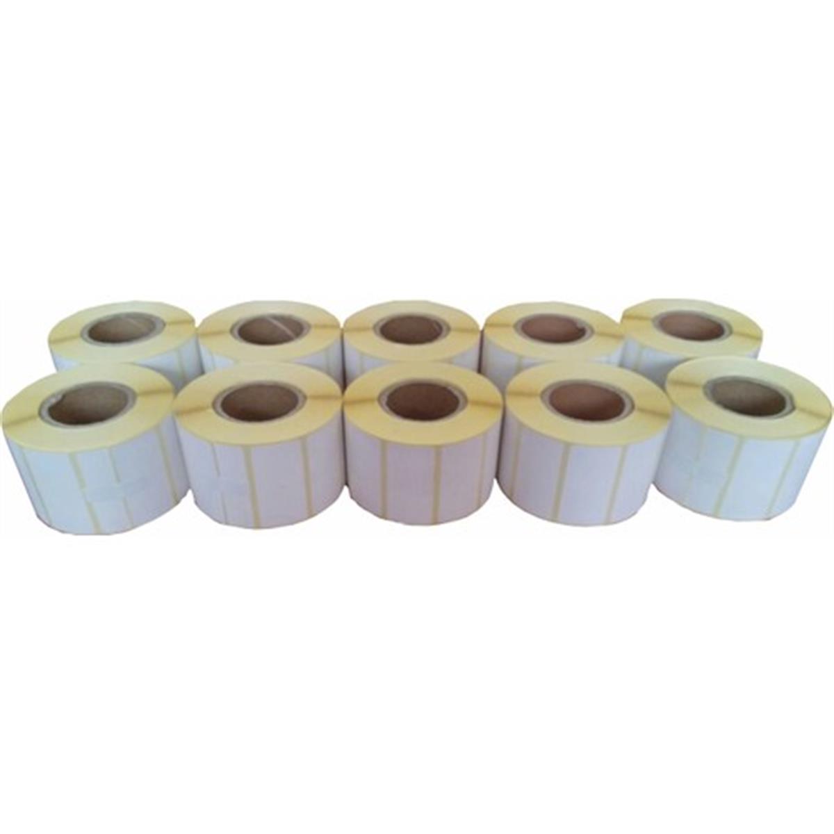 A1 Termal Etiket 70 x 100 mm 50,000 Adet Termal Barkod Etiketi 500 Sarımlı 100 Rulo