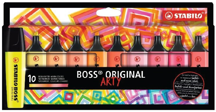 Stabilo Fosforlu Kalem Boss Orginal Set 10 LU SICAK RENKLER 70/10-1-20