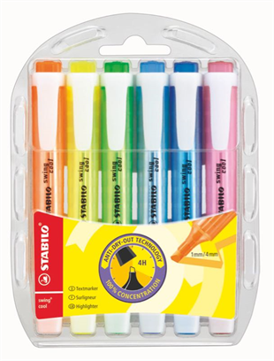 Stabilo Fosforlu Kalem Swing Cool Set 6 Lı 275/6