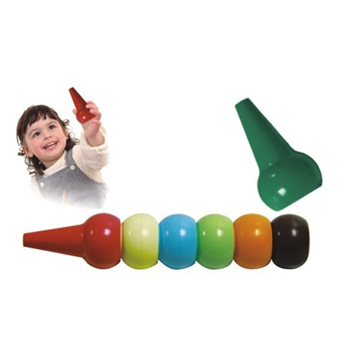 Dong-A Baby Color İlk Boya Kalemi 6 lı Bebekler ve Okul Öncesi Çocuklar İçin Mum Boya Pastel Boya