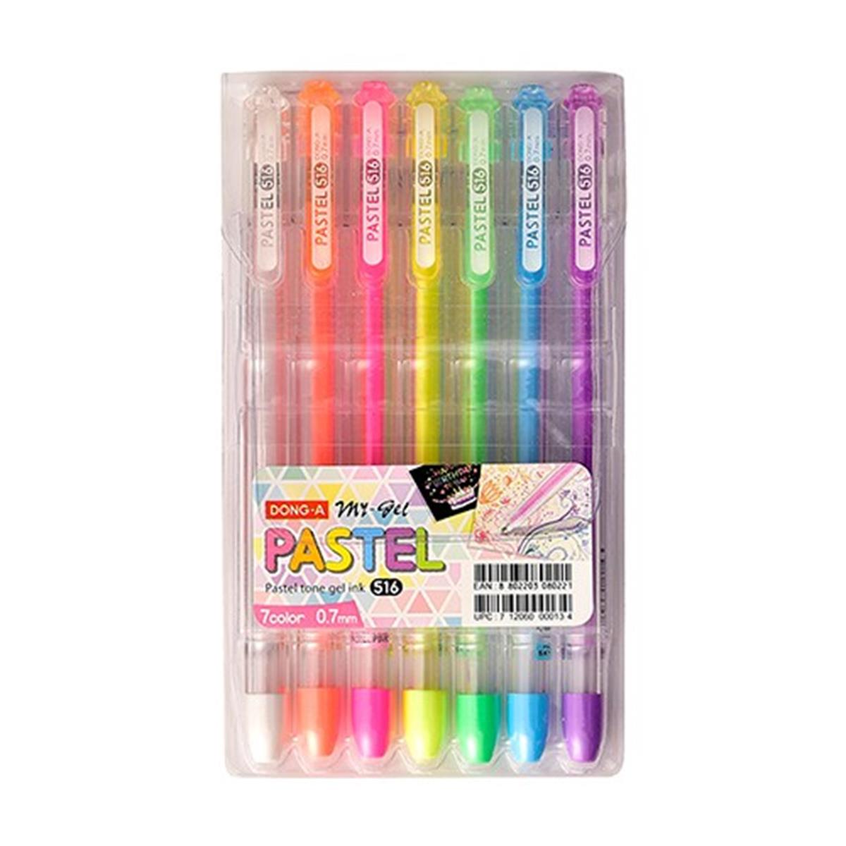 Dong-A My-Jel 0.7 Kalem Pastel 7 Renk Set