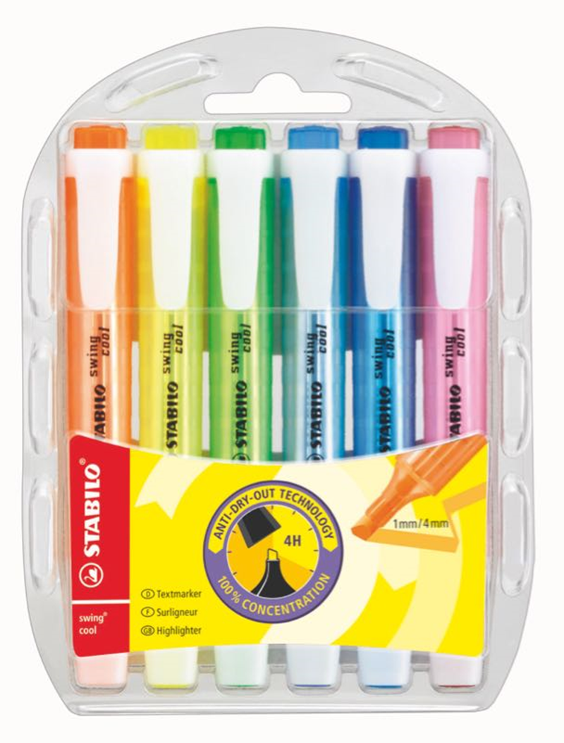 Stabilo Fosforlu Kalem Swing Cool Set 6 Lı 275/6