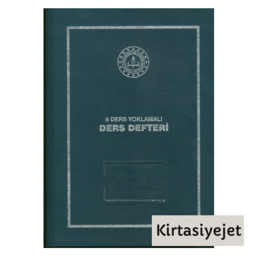 Yoklamalı Sınıf Defteri 8 Derslik Yoklamalı Ders Defteri Plastik Kapak 25 x 35 cm 