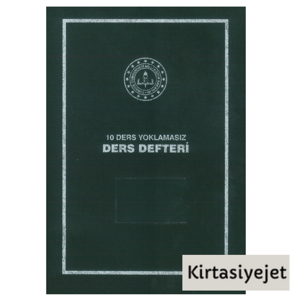 Yoklamasız Sınıf Defteri 10 Derslik Yoklamasız Ders Defteri Plastik Kapak 25 x 35 cm