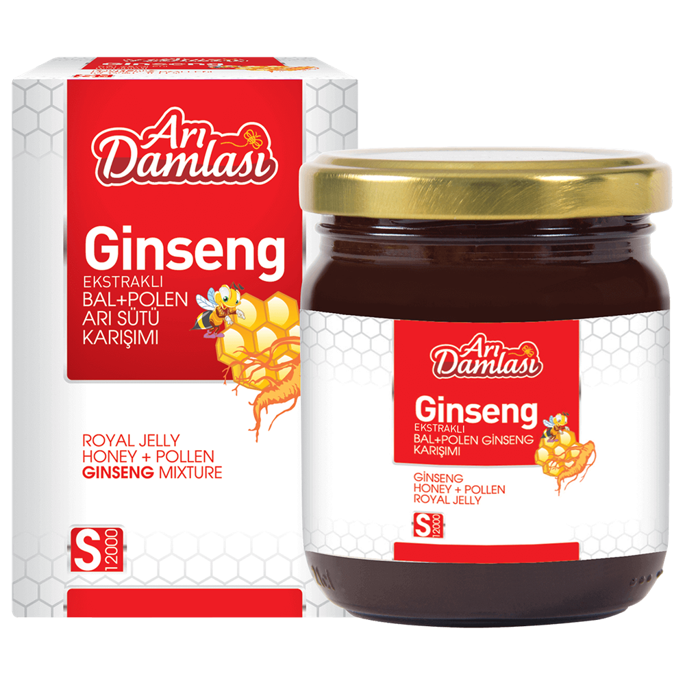 Ginseng Ekstrakt & Bal & Polen & Arı Sütü Karışımı 230 gr