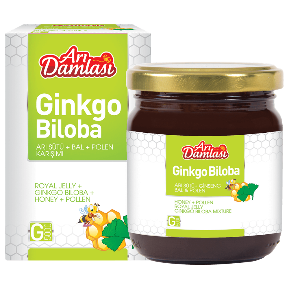 Ginkgo Biloba Ekstrakt & Bal & Polen & Arı Sütü Karışımı 230 gr
